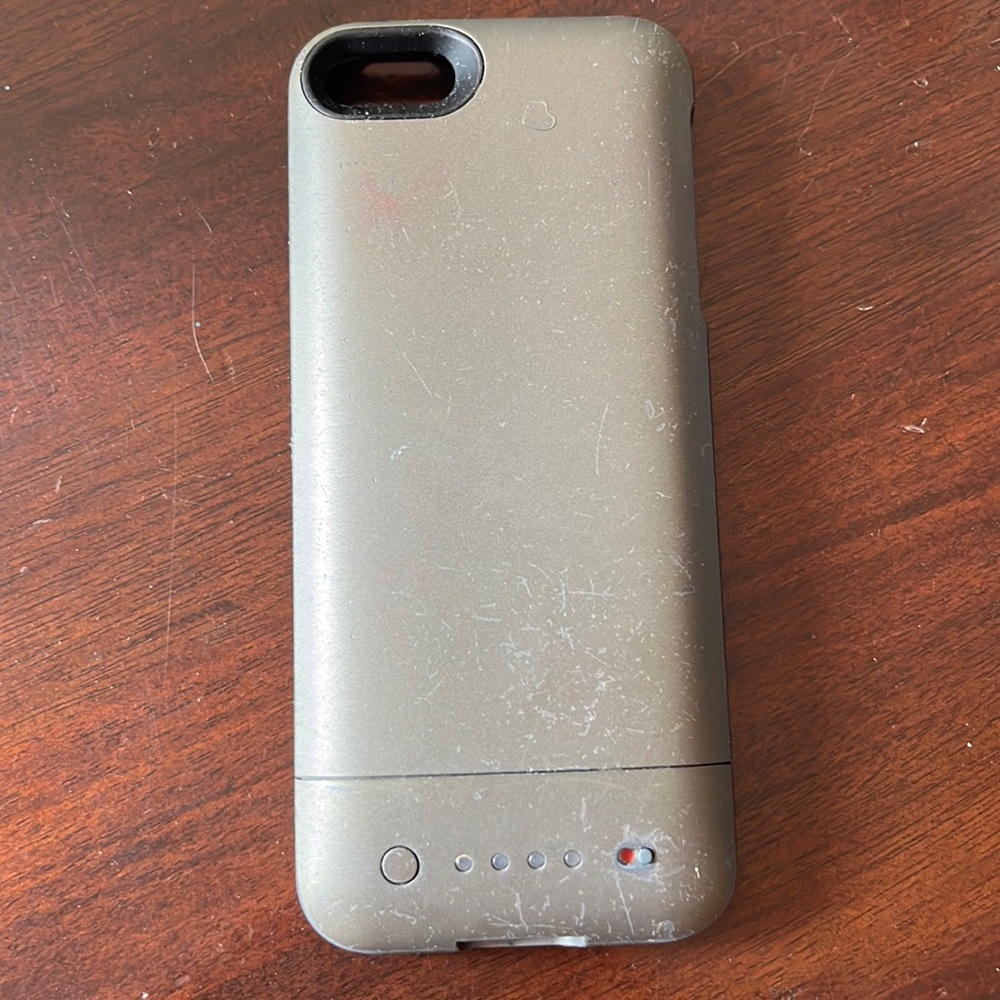iPhone 5 Mophie charging battery case Gray